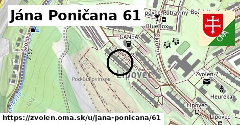 Jána Poničana 61, Zvolen