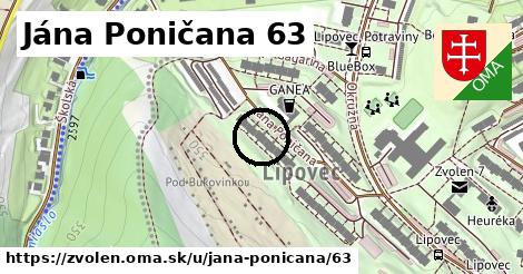Jána Poničana 63, Zvolen