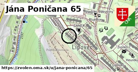 Jána Poničana 65, Zvolen