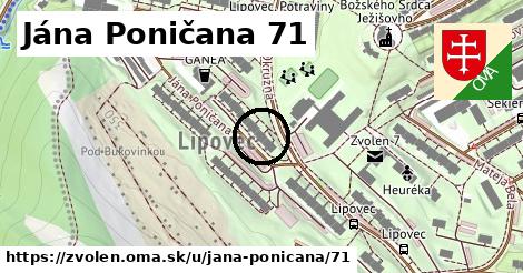 Jána Poničana 71, Zvolen