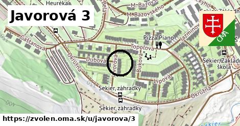 Javorová 3, Zvolen