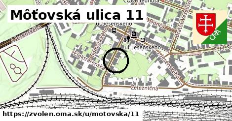 Môťovská ulica 11, Zvolen