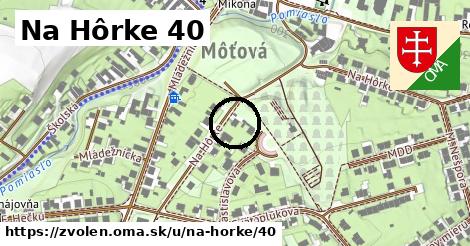 Na Hôrke 40, Zvolen