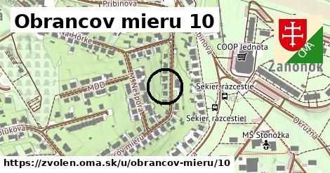 Obrancov mieru 10, Zvolen