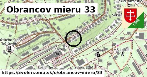 Obrancov mieru 33, Zvolen