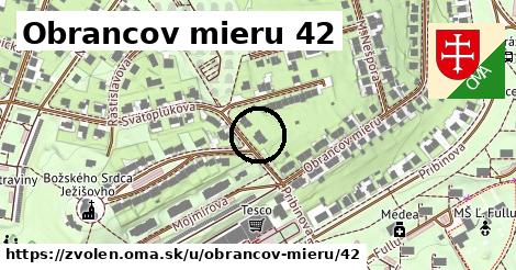 Obrancov mieru 42, Zvolen