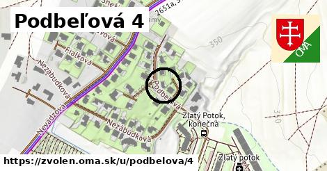 Podbeľová 4, Zvolen