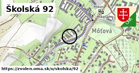 Školská 92, Zvolen