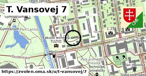 T. Vansovej 7, Zvolen