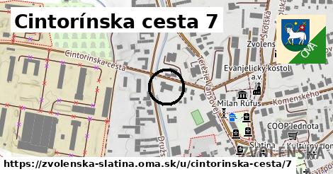 Cintorínska cesta 7, Zvolenská Slatina