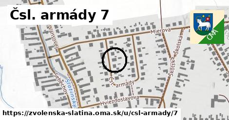 Čsl. armády 7, Zvolenská Slatina