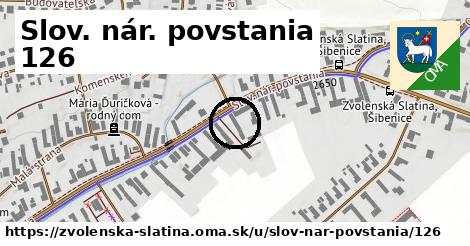 Slov. nár. povstania 126, Zvolenská Slatina