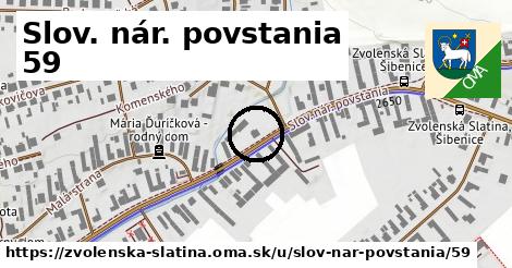 Slov. nár. povstania 59, Zvolenská Slatina