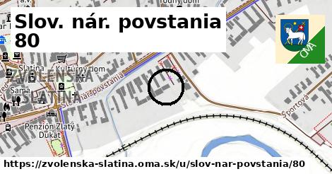 Slov. nár. povstania 80, Zvolenská Slatina