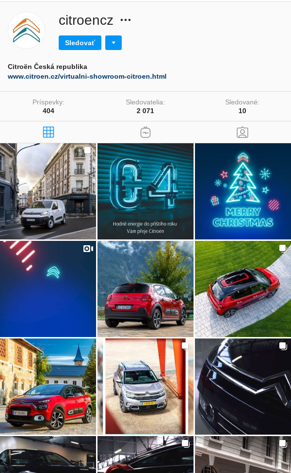 instgram foto @citroencz