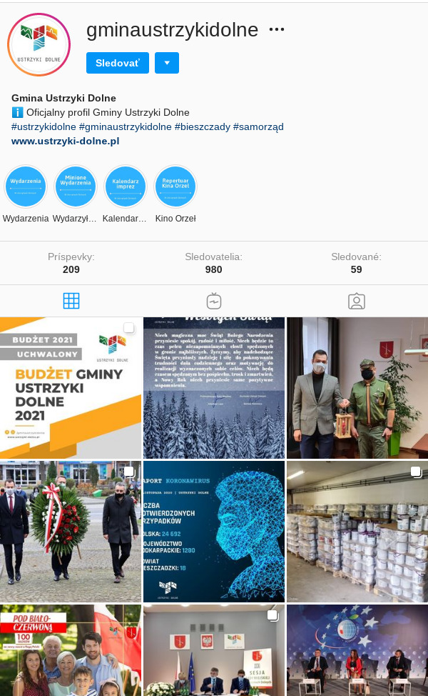 instgram foto @gminaustrzykidolne
