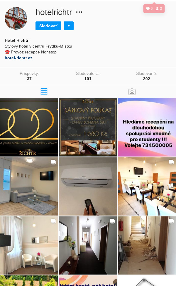 instgram foto @hotelrichtr