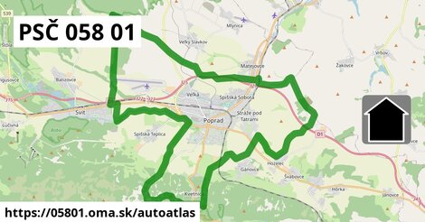 ikona Mapa autoatlas v 05801