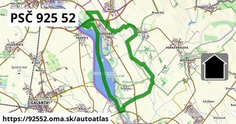 ikona Mapa autoatlas v 92552