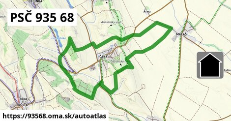 ikona Mapa autoatlas v 93568