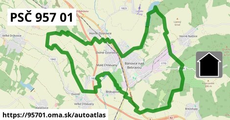 ikona Mapa autoatlas v 95701