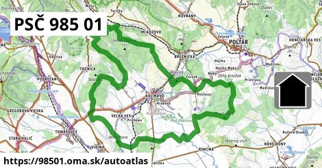 ikona Mapa autoatlas v 98501