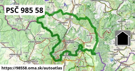 ikona Mapa autoatlas v 98558