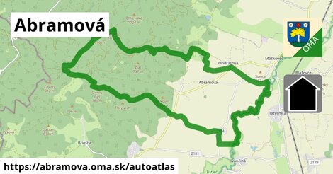 ikona Mapa autoatlas v abramova