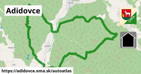 ikona Mapa autoatlas v adidovce