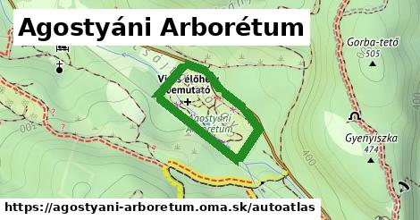 ikona Mapa autoatlas v agostyani-arboretum