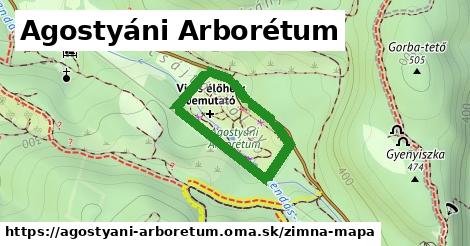 ikona Zimná mapa zimna-mapa v agostyani-arboretum