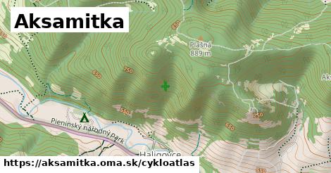 ikona Aksamitka: 0 m trás cykloatlas v aksamitka