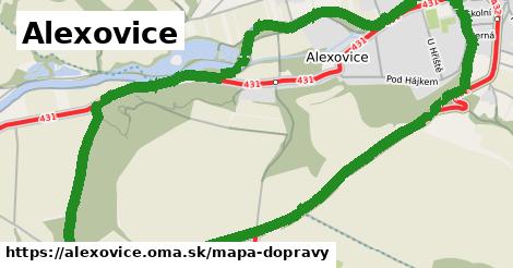 ikona Mapa dopravy mapa-dopravy v alexovice