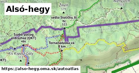 ikona Mapa autoatlas v also-hegy