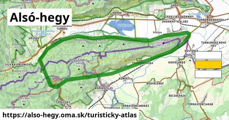 ikona Turistická mapa turisticky-atlas v also-hegy