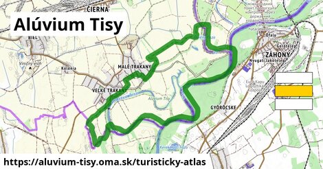 ikona Turistická mapa turisticky-atlas v aluvium-tisy