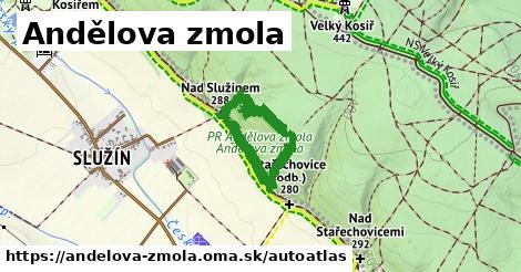 ikona Mapa autoatlas v andelova-zmola