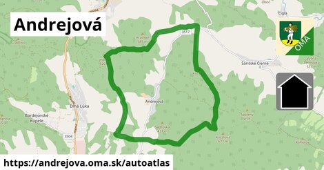 ikona Mapa autoatlas v andrejova