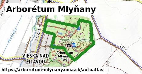 ikona Mapa autoatlas v arboretum-mlynany