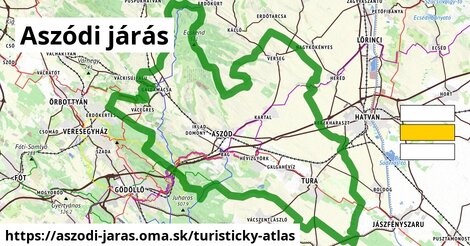 ikona Turistická mapa turisticky-atlas v aszodi-jaras