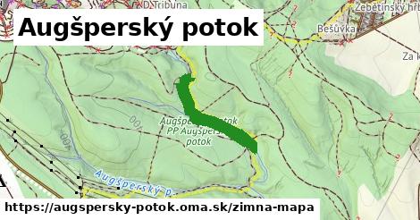 ikona Augšperský potok: 0 m trás zimna-mapa v augspersky-potok