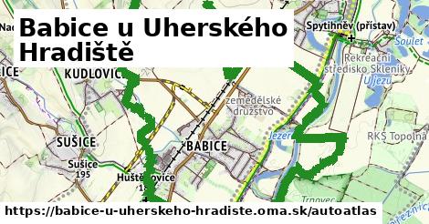 ikona Mapa autoatlas v babice-u-uherskeho-hradiste