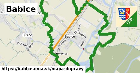 ikona Mapa dopravy mapa-dopravy v babice