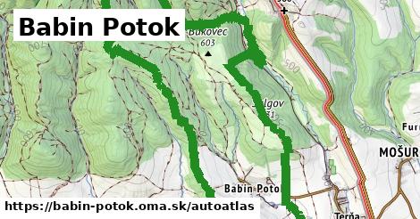 ikona Mapa autoatlas v babin-potok