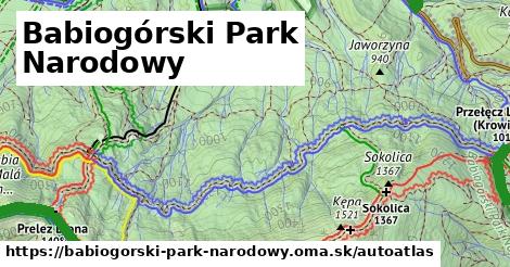 ikona Mapa autoatlas v babiogorski-park-narodowy