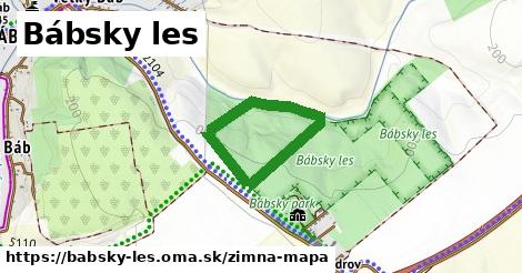 ikona Zimná mapa zimna-mapa v babsky-les