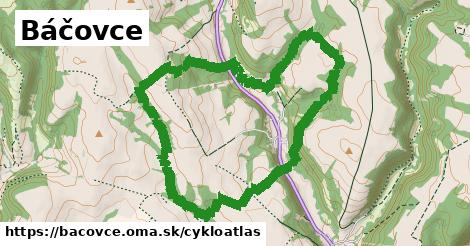 ikona Báčovce: 1,58 km trás cykloatlas v bacovce