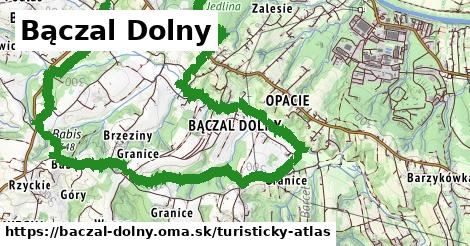 ikona Turistická mapa turisticky-atlas v baczal-dolny