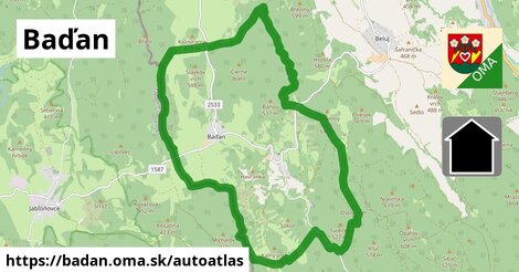 ikona Mapa autoatlas v badan