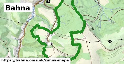 ikona Bahna: 0 m trás zimna-mapa v bahna